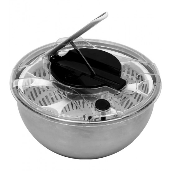 Centrifuga Para Salada 28cm 3,5 Litros Em Aço Inox Mimo Style